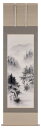 掛け軸専門 掛軸(かけじく)販売 通販店水墨山水(佐藤 卓也)年中掛け 水墨画 山水画 風景画 全国掛け軸送料無料 代引手数料無料