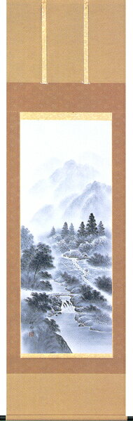 掛け軸/掛軸(かけじく)水墨山水(山田 耕石) 【全国送料無料・代引き手数無料】【smtb-TK】【P19Jul15】
