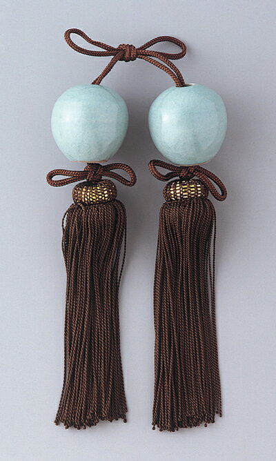 掛け軸 掛軸販売専門店 掛け軸小物高級 風鎮（ふうちん） 青磁 丸※メール便発送不可