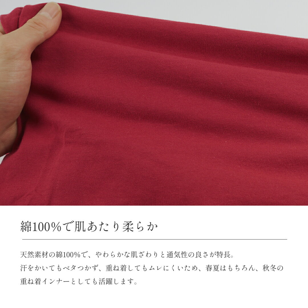 Tシャツ インナー 半袖 Vネック 綿100％ 半襦袢 肌着 着物 浴衣 甚平 和装インナー メンズ "紳士半襦袢Tシャツ"