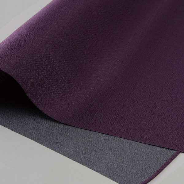 風呂敷 ふろしき ポリエステル紬織 両面染め 無地 紫(表) / 濃グレー(裏) 二四巾(90cm) メール便対応 名入れ・ギフト対応 