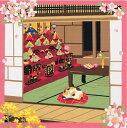 風呂敷(ふろしき)三毛猫みけの夢日記 小ふろしきみけとお雛様猫(ねこ) ひなまつり 3月 春 ひな人形 桃の節句 タペストリー 内祝 結婚祝 お祝い 長寿 引出...
