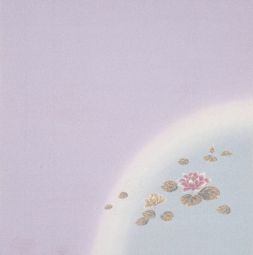 風呂敷 ふろしき 正絹風呂敷 ちりめん友仙ふろしき中巾(45cm) 6号蓮（グレー）内祝 結婚祝　お祝い 長寿 引出物