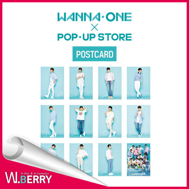 【数量限定/ネコポス送料無料】WANNA ONE ワナワン POST CARD ポストカード POP-UP STORE GOODS ポップアップストア 公式グッズ