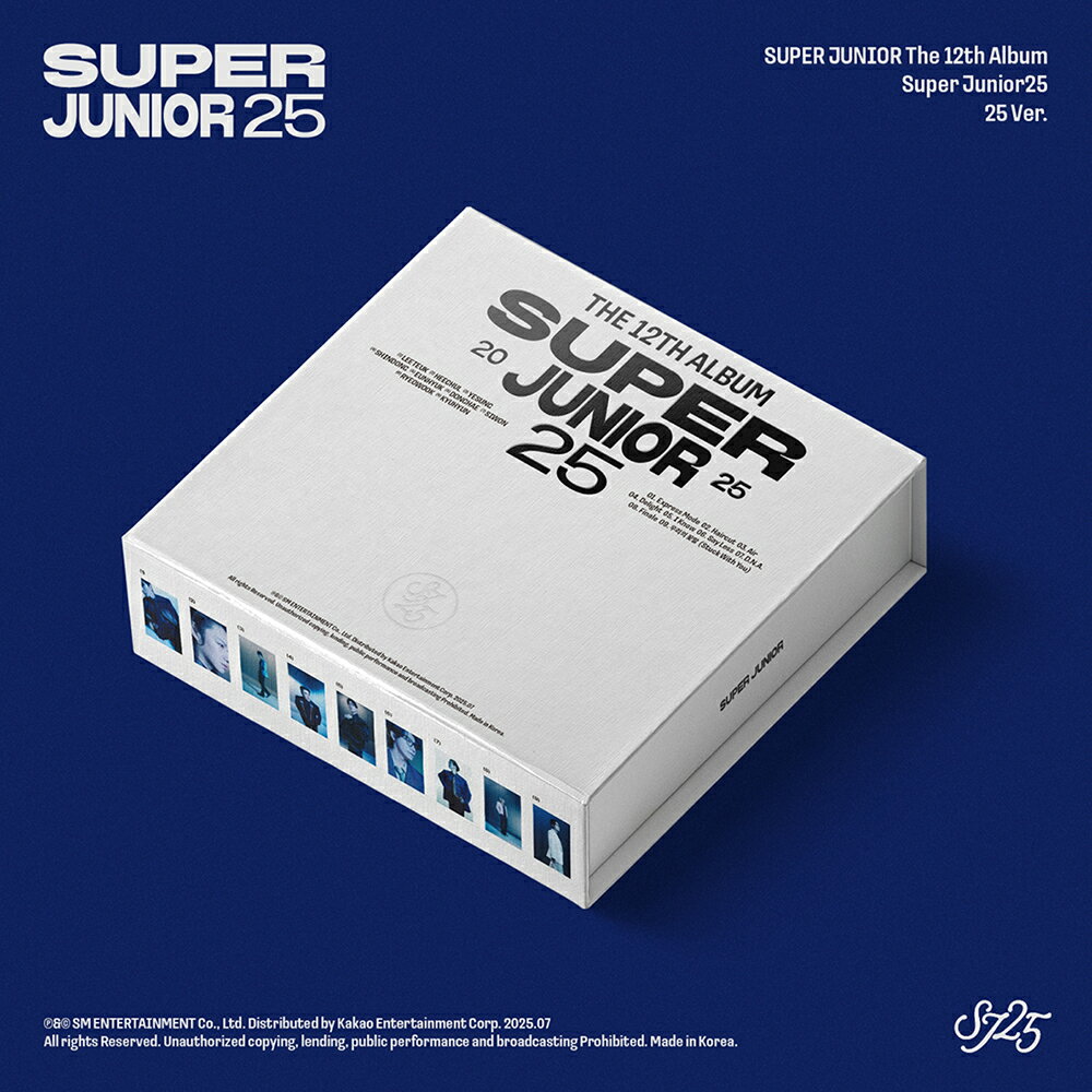 SUPER JUNIOR スーパージュニア - Super Junior25 / 12th Full Album (25 Ver.) 20周年記念 スペシャルアルバムのサムネイル
