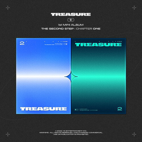 TREASURE 1st MINI ALBUM [THE SECOND STEP : CHAPTER ONE] PHOTOBOOK ver. 2種 BLUE ver./GREEN ver. バージョン選択可能 KPOP トレジャー