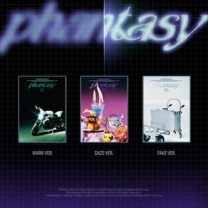 THE BOYZ PHANTASY Pt.2 Sixth Sense / 2ND FULL ALBUM 3種【 WARN ver. / DAZE ver. / FAKE ver. 】中選択 ドボイズ 公式