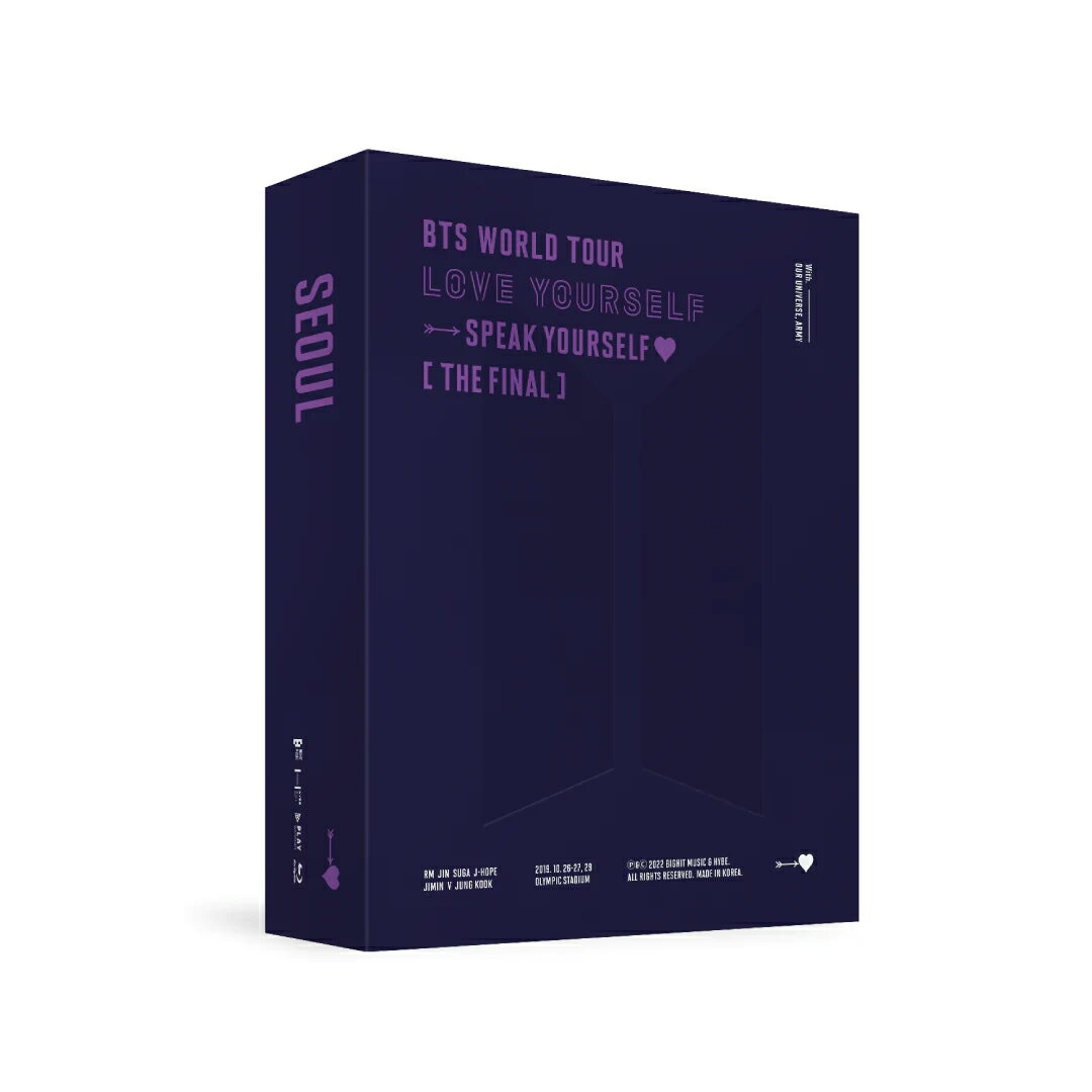 BTS 公式 防弾少年団 WORLD TOUR ‘LOVE YOURSELF : SPEAK YOURSELF’ THE FINAL Blu-ray BTS写真集 韓国盤