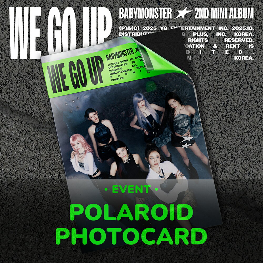 BABYMONSTER ベイビーモンスター WE GO UP / 2nd MINI ALBUM (WE Ver.) 【withmuu特典付き】アヒョン ルカ アサ パリタ ローラ チキータ