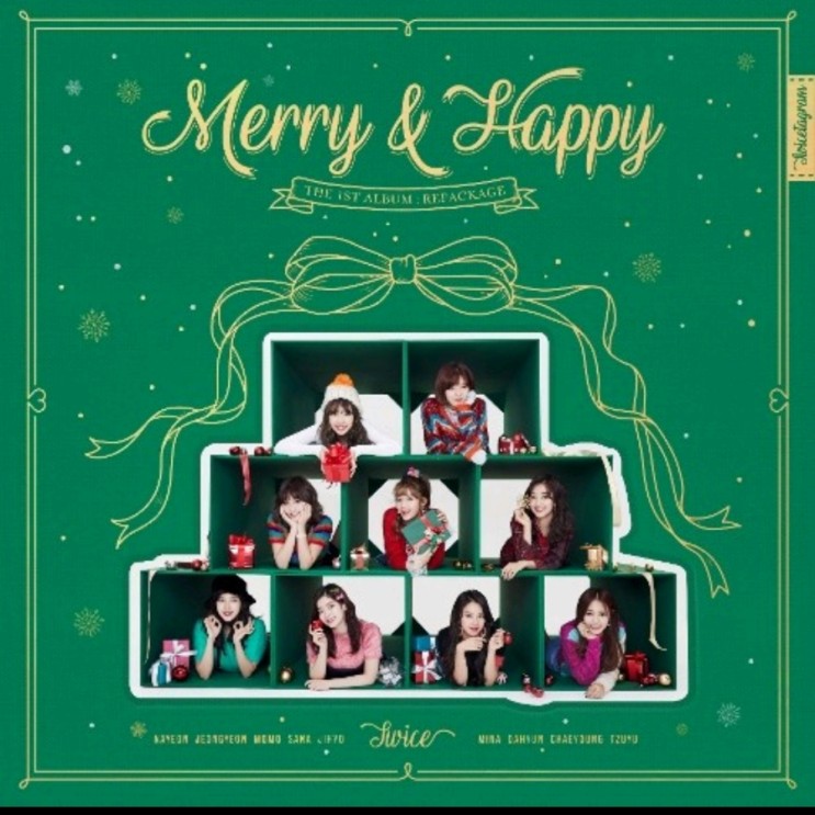 TWICE トゥワイス Merry Happy 1st Album Repackage 1集 正規アルバム 2種【Merry ver./ Happy Ver.】中選択 再入荷