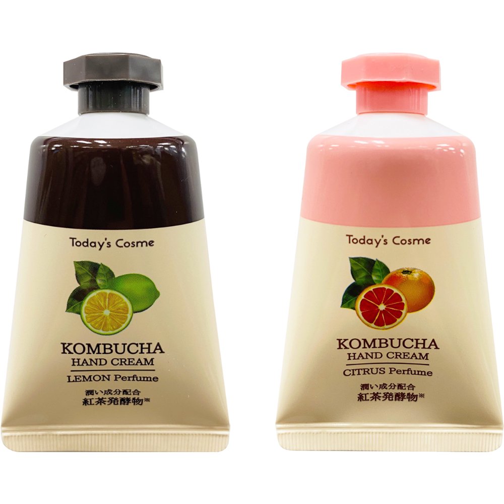 ハンドクリーム Today`s Cosme コンブチャ ハンドクリーム レモンの香り シトラスの香り today`s Cosme 保湿 潤い 乾燥 紅茶