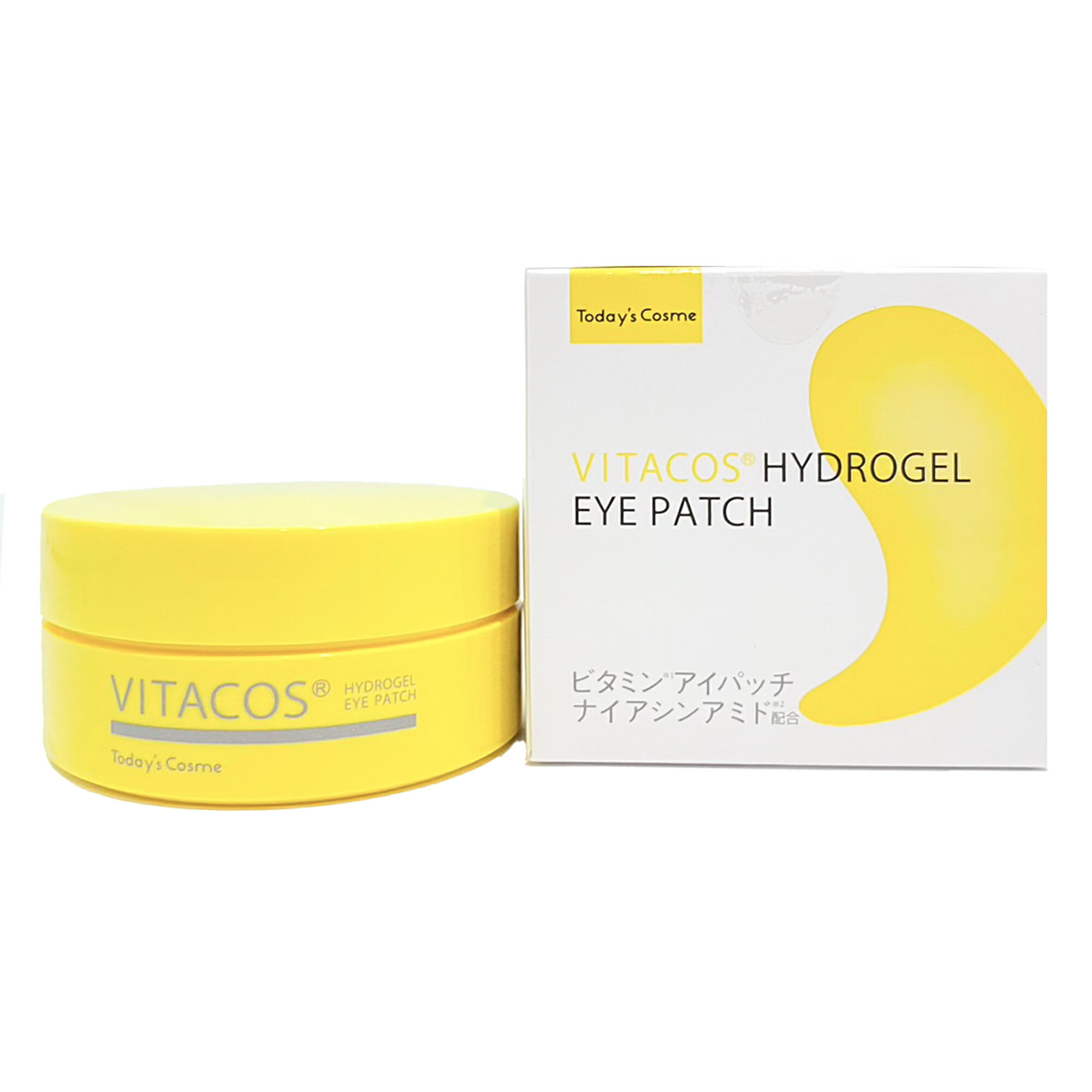 アイパッチ Today 039 s Cosme VITACOS HYDROGEL EYE PATCH ビタコス ハイドロゲル アイパッチ 目元 口元 首 眉間 ケア ビタミン C これ一つで