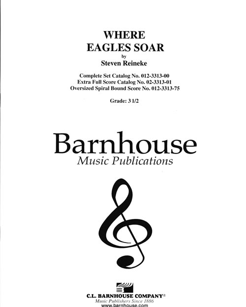 (楽譜) 鷲の舞うところ / 作曲：スティーヴン・ライニキー (吹奏楽)(フルスコアのみ)【※必ずページ内に記載の納期をご確認ください】