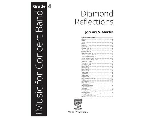 Rakuten - (楽譜) ダイヤモンド・リフレクションズ / 作曲：ジェレミー・マーティン (吹奏楽)(フルスコアのみ) 【在庫のない場合はお取り寄せ】