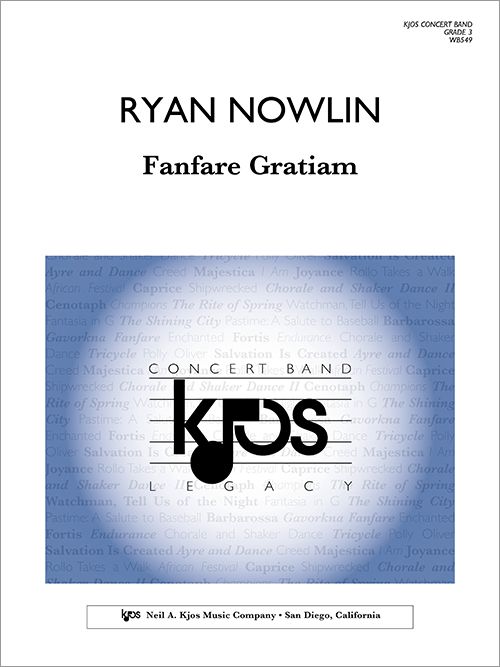 Rakuten - (楽譜) ファンファーレ・グラティアム / 作曲：ライアン・ナウリン (吹奏楽)(スコア+パート譜セット) 【※必ずページ内に記載の納期をご確認ください】