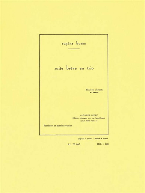 Rakuten - (楽譜) 三重奏のための小組曲 作品67 / 作曲：ウジェーヌ・ボザ (木管3重奏)【※必ずページ内に記載の納期をご確認ください】