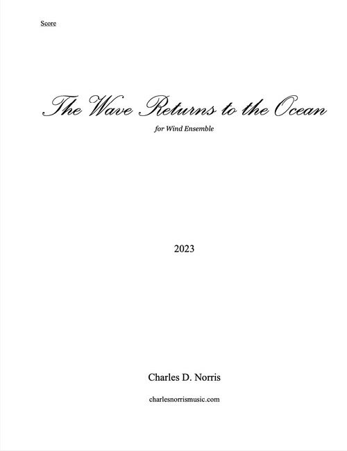 Rakuten - (楽譜) 波は海へ還る / 作曲：チャールズ・ノリス (吹奏楽)(スコア+パート譜セット) 【※必ずページ内に記載の納期をご確認ください】