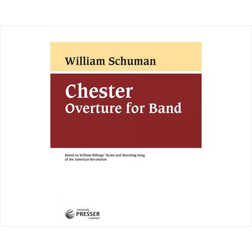 (楽譜) チェスター序曲 / 作曲：ウィリアム・シューマン (吹奏楽)(スコア+パート譜セット)【※必ずページ内に記載の納期をご確認ください】