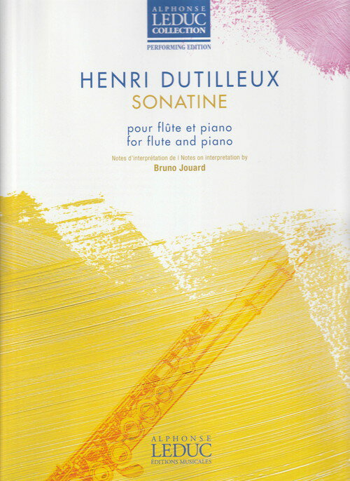 (楽譜) ソナチネ / 作曲：アンリ・デュティユー (フルート)【※必ずページ内に記載の納期をご確認ください】