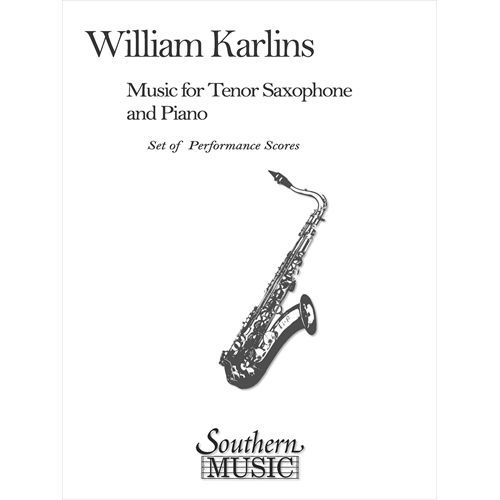 (楽譜) テナー・サクソフォーンとピアノのための音楽 / 作曲：ウィリアム・カーリンズ (テナー・サクソフォーン)【※必ずページ内に記載の納期をご確認ください】