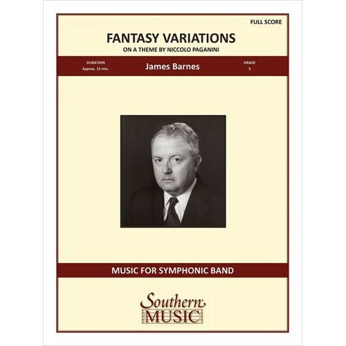 Rakuten - (楽譜) パガニーニの主題による幻想変奏曲 / 作曲：ジェイムズ・バーンズ (吹奏楽)(フルスコアのみ)【※必ずページ内に記載の納期をご確認ください】