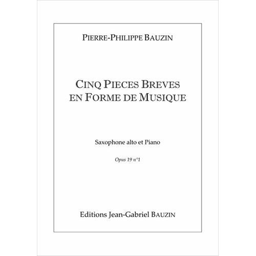 Rakuten - (楽譜) 5つの小品 / 作曲：ピエール＝フィリップ・ボーザン (サクソフォーン)【※必ずページ内に記載の納期をご確認ください】