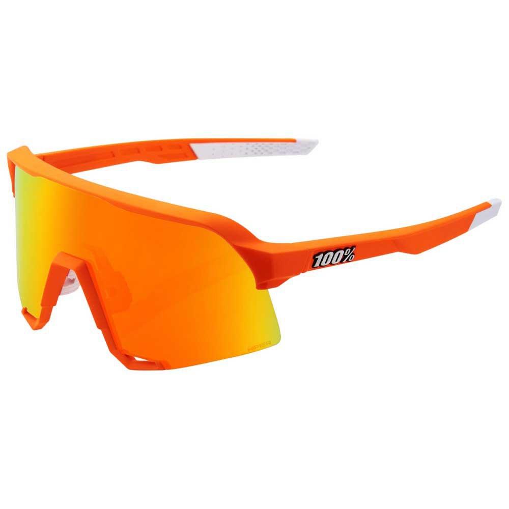 100% ワンハンドレッドパーセント サングラス S3(Soft Tact Neon Orange) / ロードバイク サイクル スポーツサングラス