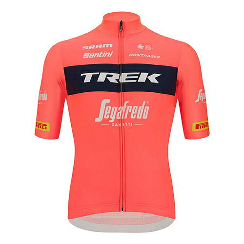 Santini サンティーニ メンズ サイクル ジャージ Trek Segafredo 2022 Fan Line (Grenadine) / 半袖 春・夏用 /トレック・セガフレード