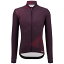 Santini サンティーニ メンズ サイクル ジャージ Pure Dye Jersey(Burgundy) / フリース 長袖 秋冬