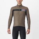 Castelli カステリ メンズ サイクルジャケット Mortirolo 6S(Tarmrac/BlackSilverReflex) / 長袖 防風 フリース 秋・冬