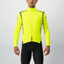 Castelli カステリ メンズ サイクルジャケット Perfetto Ros Convertible(YellowFluo) / 長袖 防風 耐水 フリース 秋・冬