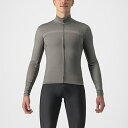 Castelli カステリ メンズ サイクル ジャージ Pro Thermal Mid (NickelGrey) / 長袖 フリース 秋 冬