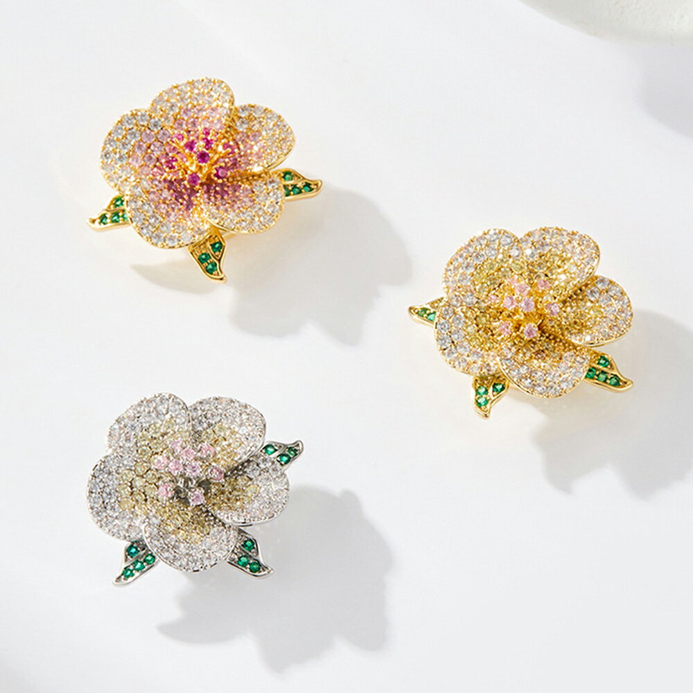 【マグネット式】 ブローチ 花ブローチ 花 おしゃれ かわいい 飾り バレンタインデ...