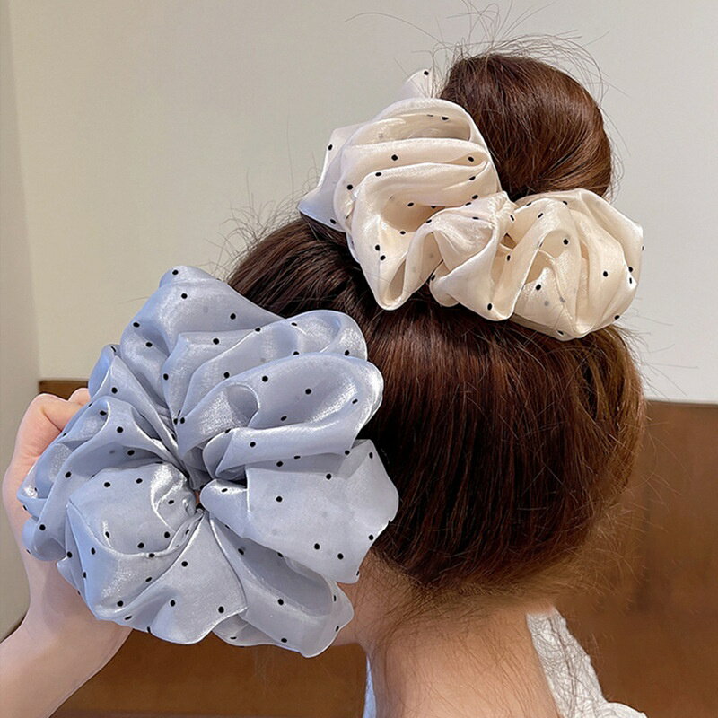 乐天商城 - サークルシュシュ アクセサリー アクセ 大きめ シュシュ ヘアゴム ヘアアクセサリー ヘアアクセ レディース シンプル 大人 3色あり