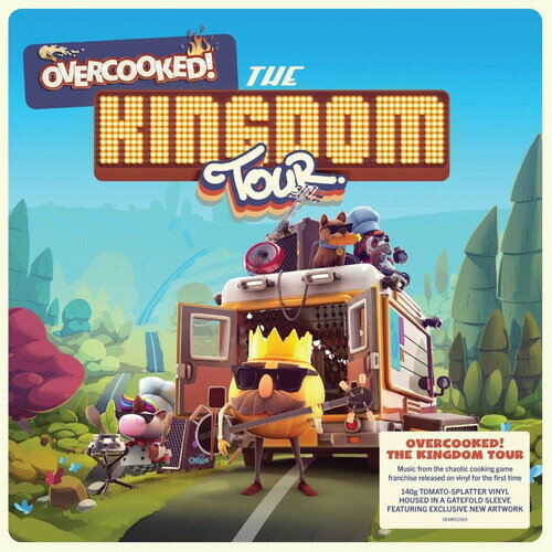 Overcooked: The Kingdom Tour / O.S.T. - Overcooked: The Kingdom Tour Video Game Soundtrack 140-Gram Tomato Splatter Colored Vinyl LP レコード 【輸入盤】