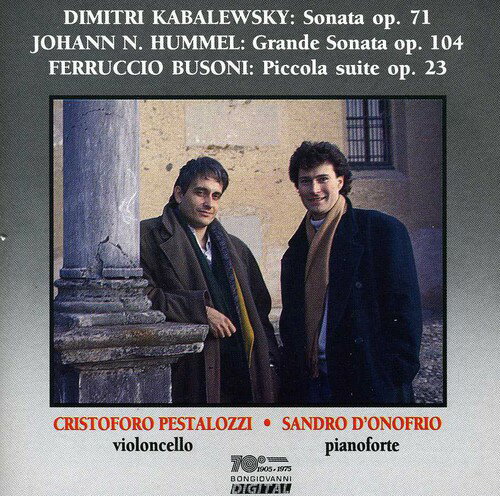 Kabalewsky / Pestalozzi / D'Onofrio - Sonata Op 71 / Grande Sonata Op 104 CD アルバム 