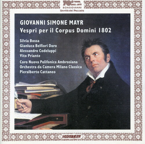 Mayr / Bossa / Belfiori Doro / Codeluppi - Vespri Per Il Corpus Domini 1802 CD Ao yAՁz