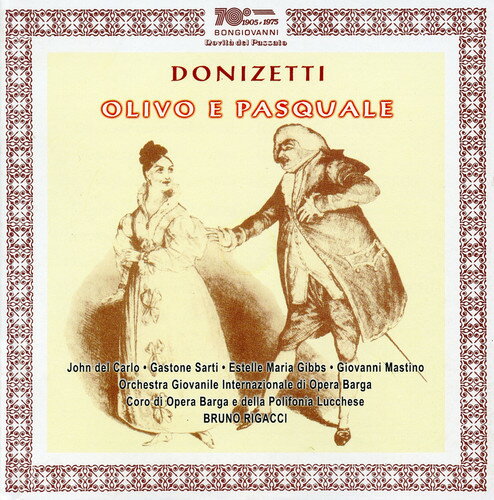 Donizetti / Del Caro / Sarti / Gibbs / Rigacci - Olivo E Pasquale CD Ao yAՁz