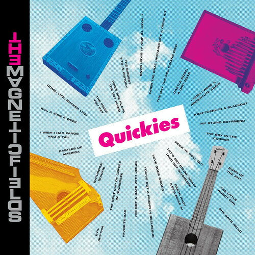 ◆タイトル: Quickies◆アーティスト: Magnetic Fields◆現地発売日: 2020/05/29◆レーベル: NonesuchMagnetic Fields - Quickies レコード (7inchシングル)※商品画像はイメージです。デザインの変更等により、実物とは差異がある場合があります。 ※注文後30分間は注文履歴からキャンセルが可能です。当店で注文を確認した後は原則キャンセル不可となります。予めご了承ください。[楽曲リスト]1.1 Castles of America 1.2 The Biggest Tits in History 1.3 The Day the Politicians Died 2.1 Castle Down a Dirt Road 2.2 Bathroom Quickie 2.3 My Stupid Boyfriend 3.1 Love Gone Wrong 3.2 Favorite Bar 3.3 Kill a Man a Week 4.1 Kraftwerk in a Blackout 4.2 When She Plays the Toy Piano 4.3 Death Pact (Let's Make A) 5.1 I've Got a Date With Jesus 5.2 Come, Life, Shaker Life! 6.1 (I Want to Join A) Biker Gang 6.2 Rock 'n' Roll Guy 7.1 8=You've Got a Friend in Beelzebub 7.2 Let's Get Drunk Again (And Get Divorced) 7.3 The Best Cup of Coffee in Tennessee 8.1 When the Brat Upstairs Got a Drum Kit 8.2 The Price You Pay 8.3 The Boy in the Corner 9.1 Song of the Ant 9.2 I Wish I Had Fangs and a Tail 9.3 Evil Rhythm 10.1 She Says Hello 10.2 The Little Robot Girl 10.3 I Wish I Were a Prostitute AgainMerritt explains his thinking behind the Quickies concept: I've been reading a lot of very short fiction, and I enjoyed writing 101 Two-Letter Words, the poetry book about the shortest words you can use in Scrabble. And I've been listening to a lot of French baroque harpsichord music. Harpsichord doesn't lend itself to languor. So I've been thinking about one instrument at a time, playing for about a minute or so and then stopping, and I've been thinking of narratives that are only a few lines long. To date, Stephin Merritt has written and recorded 12 Magnetic Fields albums, including the popular and critically acclaimed 69 Love Songs. A song from that record, The Book of Love, has been covered by Peter Gabriel and has appeared in numerous TV shows and films; notably, the Nairobi Chamber Orchestra performed the song at an official state dinner in Kenya, before Presidents Barack Obama and Uhuru Kenyatta delivered their toasts. Merritt has also composed original music and lyrics for several music theater pieces, including an off-Broadway stage musical of Neil Gaiman's novel Coraline, for which he received an Obie Award. In 2014, Merritt composed songs and background music for the first musical episode of public radio's This American Life. Stephin Merritt also releases albums under the band names the 6ths, the Gothic Archies, and Future Bible Heroes. Band Members: Stephin Merritt, Sam Davol, Claudia Gonson, Shirley Simms, John Woo, Chris Ewen, Daniel Handler, Pinky Weitzman.