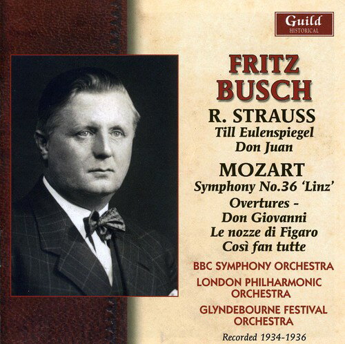 【取寄】Busch / Strauss / Mozart / BBC So / Lpo - Bush Strauss Mozart 1934-36 CD アルバム 【輸入盤】