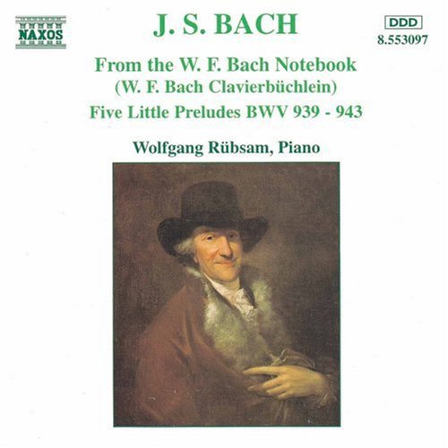 W.F. Bach / Rubsam - From the W.F. Bach Notebbok / 5 Little Preludes CD Х ͢ס