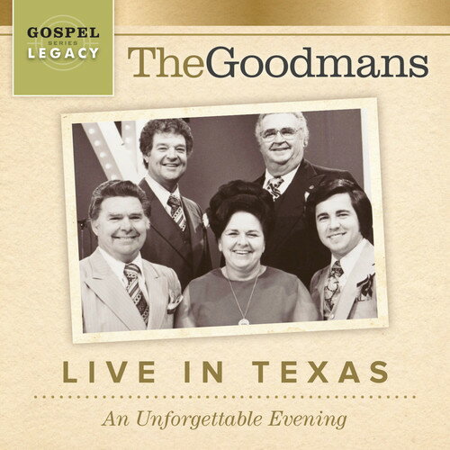 Goodmans - Live In Texas: An Unforgettable Evening CD アルバム 【輸入盤】