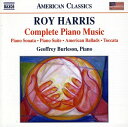 Harris / Burleson - Comple Piano Music: Piano Sonata Piano Suite CD アルバム 【輸入盤】
