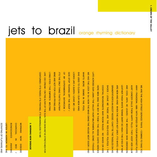 ◆タイトル: Orange Rhyming Dictionary◆アーティスト: Jets to Brazil◆現地発売日: 2017/10/13◆レーベル: Epitaph◆その他スペック: 180グラムJets to Brazil - Orange Rhyming Dictionary LP レコード 【輸入盤】※商品画像はイメージです。デザインの変更等により、実物とは差異がある場合があります。 ※注文後30分間は注文履歴からキャンセルが可能です。当店で注文を確認した後は原則キャンセル不可となります。予めご了承ください。[楽曲リスト]1.1 Crown of the Valley 1.2 Morning New Disease 1.3 Resistance Is Futile 2.1 Starry Configurations 2.2 Chinatown 2.3 Sea Anemone 3.1 Lemon Yellow Black 3.2 Conrad 3.3 King Medicine 4.1 I Typed for Miles 4.2 Sweet AvenueLimited edition double 180gm LP pressing. Along with adding former Van Pelt guitarist Brian Maryansky to the fold, Jets to Brazil (featuring Jawbreaker frontman Blake Schwarzenbach, Handsome vocalist/guitarist Jeremy Chatelain and Texas Is the Reason drummer Chris Daly) added dimension, savoir faire, and one hell of a grand piano to forge ahead with a breathtaking new direction on their jaw dropping 2000 album Four Cornered Night - encapsulating classic American rock 'n' roll with a nod to the Mods underneath a matchless lyrical gift. Jets to Brazil vinyl has been out of print since their original pressings and is in high demand. The good news is the band's three classic LPs - Orange Rhyming Dictionary (1998), Four Cornered Night (2000) and Perfecting Loneliness (2002) - are finally being reissued.