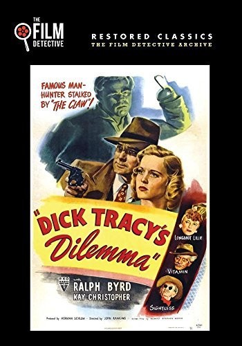 ◆タイトル: Dick Tracy's Dilemma◆現地発売日: 2018/01/05◆レーベル: Film Detective◆その他スペック: オンデマンド生産盤**フォーマットは基本的にCD-R等のR盤となります。 輸入盤DVD/ブルーレイについて ・日本語は国内作品を除いて通常、収録されておりません。・ご視聴にはリージョン等、特有の注意点があります。プレーヤーによって再生できない可能性があるため、ご使用の機器が対応しているか必ずお確かめください。詳しくはこちら ※商品画像はイメージです。デザインの変更等により、実物とは差異がある場合があります。 ※注文後30分間は注文履歴からキャンセルが可能です。当店で注文を確認した後は原則キャンセル不可となります。予めご了承ください。In Dick Tracy's Dilemma, Tracy is after a group of fur thieves who empty a dealer's vault and leave a dead night guard at the scene. Tracy's investigation reveals the crimes were committed by an ex-con with a bum leg and a missing a hand known as The Claw. Ralph Byrd stars as Dick Tracy, reprising the role when exhibitors insisted he return after Morgan Conway played Tracy in two previous films. Filled with noir elements and suspenseful moments, Dick Tracy's Dilemma is an old-school crime classic.Dick Tracy's Dilemma DVD 【輸入盤】