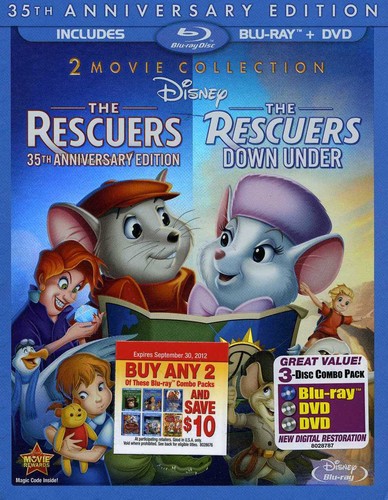 The Rescuers / The Rescuers Down Under (35th Anniversary Edition) ブルーレイ 【輸入盤】