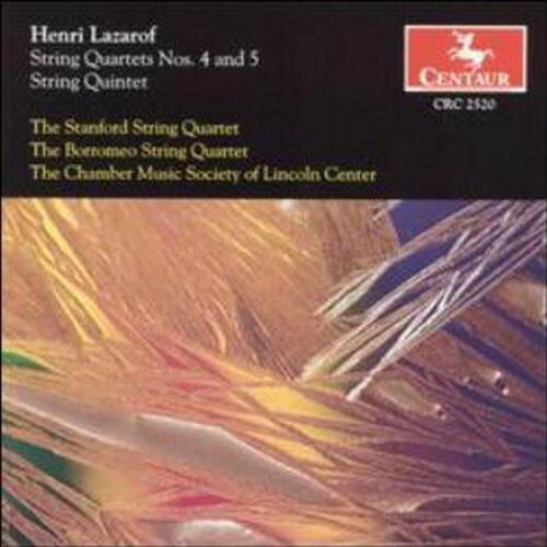 Lazarof / Chamber Music Society of Lincoln Center - String Quartet 4 ＆ 5 / String Quintet CD アルバム 【輸入盤】