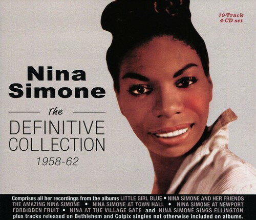 ◆タイトル: The Definitive Collection 1958-62◆アーティスト: Nina Simone◆アーティスト(日本語): ニーナシモン◆現地発売日: 2018/04/06◆レーベル: Acrobatニーナシモン Nina Simone - The Definitive Collection 1958-62 CD アルバム 【輸入盤】※商品画像はイメージです。デザインの変更等により、実物とは差異がある場合があります。 ※注文後30分間は注文履歴からキャンセルが可能です。当店で注文を確認した後は原則キャンセル不可となります。予めご了承ください。[楽曲リスト]1.1 Mood Indigo - 4:58 1.2 Don't Smoke in Bed - 3:12 1.3 He Needs Me - 2:29 1.4 Little Girl Blue - 4:16 1.5 Love Me or Leave Me - 3:22 1.6 My Baby Just Cares for Me - 4:37 1.7 Good Bait (Instrumental) - 5:26 1.8 Plain Gold Ring - 4:48 1.9 You'll Never Walk Alone (Instrumental) - 4:46 1.10 I Loves You, Porgy - 4:09 1.11 Central Park Blues (Instrumental) - 3:05 1.12 He's Got the Whole World in His Hands - 3:10 1.13 For All We Know - 4:00 1.14 African Mailman - 3:08 1.15 Blue Prelude - 3:21 1.16 Children Go Where I Send You - 3:52 1.17 Tomorrow (We Will Meet Once More) - 3:01 1.18 Stompin' at the Savoy - 2:08 1.19 It Might As Well Be Spring - 4:55 1.20 You've Been Gone Too Long - 2:12 1.21 That's Him Over There - 3:31 1.22 Chilly Winds Don't Blow - 3:44 2.1 Theme from Middle of the Night - 2:29 2.2 Can't Get Out of This Mood - 3:32 2.3 Willow Weep for Me - 3:13 2.4 Solitaire - 3:23 2.5 Since My Love Has Gone - 3:47 2.6 Come on Back, Jack - 2:15 2.7 Black Is the Color of My True Love's Hair - 4:31 2.8 Exactly Like You - 3:13 2.9 Other Woman - 3:01 2.10 Under the Lowest - 6:25 2.11 You Can Have Him - 6:51 2.12 Summertime (Instrumental) - 3:55 2.13 Summertime (Vocal) - 3:49 2.14 Cotton-Eyed Joe - 3:51 2.15 Return Home - 6:47 2.16 Wild Is the Wind - 3:29 2.17 Fine and Mellow - 4:32 2.18 Nobody Knows You When You're Down and Out - 3:39 2.19 If Only for Tonight - 3:01 2.20 Trouble in Mind - 6:41 2.21 Little Liza Jane - 4:29 3.1 Porgy - 5:09 3.2 You'd Be So Nice to Come Home to - 5:23 3.3 Flo Me la - 7:12 3.4 Nina's Blues - 6:09 3.5 In the Evening By the Moonlight - 6:09 3.6 Rags and Old Iron - 4:07 3.7 No Good Man - 4:39 3.8 Gin House Blues - 3:04 3.9 I'll Look Around - 5:07 3.10 I Love to Love - 3:26 3.11 Work Song - 3:35 3.12 Where Can I Go Without You - 3:51 3.13 Just Say I Love Him - 7:37 3.14 Memphis in June - 3:38 3.15 Forbidden Fruit - 4:49 3.16 Just in Time - 6:07 4.1 He Was Too Good to Me - 5:55 4.2 House of the Rising Sun - 5:40 4.3 Bye Bye Blackbird - 8:19 4.4 Brown Baby - 6:50 4.5 Zungo - 3:01 4.6 If He Changed My Name - 4:00 4.7 Children Go Where I Send You - 8:49 4.8 Do Nothin' Till You Hear from Me - 3:49 4.9 I Got It Bad - 4:06 4.10 Hey Buddy Bolden - 2:26 4.11 Merry Mending - 3:34 4.12 Something to Live for - 3:55 4.13 You Better Know It - 2:23 4.14 I Like the Sunrise - 3:01 4.15 Solitude - 4:45 4.16 Gal from Joe's - 2:16 4.17 Satin Doll - 4:37 4.18 It Don't Mean a Thing (If It Ain't Got That Swing) - 3:31 4.19 I Want a Little Sugar in My Bowl - 2:29Nina Simone was one of the most distinctive, individual and complex musical personalities of the second half of the 20th century, her music starting out from the base of the classical music she aspired to perform and compose throughout her career, but which encompassed other influences and styles as she became a commercial performer, recording artist and later a political activist, so that she could never be clearly categorized as a jazz, pop, gospel, R&B, folk or any other genre of artist. She made her recording debut in 1958, and the next few years were among the most prolific of her career, encompassing both studio and 'live' recordings as she recorded first for the Bethlehem label and then for Colpix, marking her down as a pianist and singer who was a versatile and unique interpreter of songs from across the jazz, blues and pop spectrum. This great-value 78-track 4-CD set comprises just about every recording which she released during the formative years of her career and which established her reputation, featuring the tracks from the albums Little Girl Blue, Nina Simone & her Friends, The Amazing Nina Simone, Nina Simone at Town Hall, Nina Simone at Newport, Forbidden Fruit, Nina at the Village Gate and Nina Simone Sings Ellington. It also includes tracks released on singles which were not otherwise included on albums, naturally featuring the chart hits I Loves You Porgy, Nobody Knows You When You're Down And Out and Trouble In Mind. It's a comprehensive overview of the early career of a very special artist