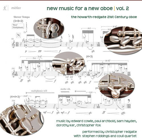 ◆タイトル: New Music for a New Oboe 2◆アーティスト: Fox / Archbold / Coull Quartet◆現地発売日: 2018/07/20◆レーベル: MetierFox / Archbold / Coull Quartet - New Music for a New Oboe 2 CD アルバム 【輸入盤】※商品画像はイメージです。デザインの変更等により、実物とは差異がある場合があります。 ※注文後30分間は注文履歴からキャンセルが可能です。当店で注文を確認した後は原則キャンセル不可となります。予めご了承ください。[楽曲リスト]Christopher Redgate is undoubtedly one of the world's finest exponents of the most advanced avant-garde music for the oboe. This sequel to 'New Music for a New Oboe' again features two new instruments developed by Redgate in order to explore more advanced techniques - the Howarth-Redgate Oboe and the Lupophon (a bass oboe), in works by five English composers. Utilising multiphonics and other techniques, Redgate produces a unique sound world, whether with piano (Hayden's 'surface/tension', string quartet (The Colours of Dark Light) electronic wizardry (Unlocking the Grid), or overdubbing (Clepsydra). In most cases here especially the pieces by Hayden, Archbold and Ker, the composers worked in collaboration with Redgate to design works that were playable on the new instruments, though impossible on traditional oboes. The areas explored here include the extreme high range, various microtonal divisions and multiphonics - a repertoire of sounds and techniques for which the new instrument was designed with the intention, not only of meeting today's demands, but also of building further potential into the instrument.