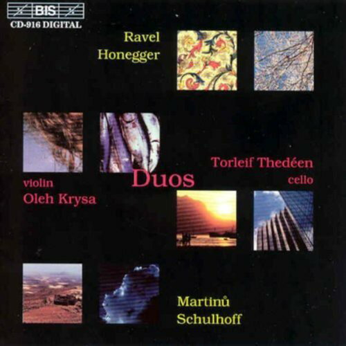 Ravel / Martinu / Honegger / Drysa / Thedeen - Sonatas for Violin  Cello CD Ao yAՁz